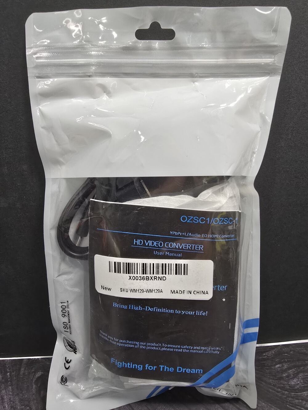 Component to HDMI Converter 1080p, YPbPr 5RCA to HDMI Adapter OZSC-1 - Brand New